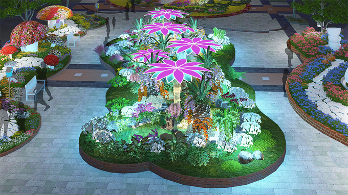 Đường hoa Nguyễn Huệ Tết 2018 được thiết kế thế nào